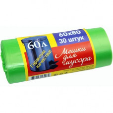 Мешки для мусора Экопак (разноцветный) 60*80(30шт)