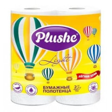 Полотенца бумажные 2-х слойные PLUSHE Лайт 10м