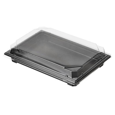 Упаковка С-25 ( для СУШИ черные) 21,2*14,0*2,0см Купить в интернет магазине Посуда Маркет
