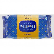 ВЛАЖНЫЕ САЛФЕТКИ 100ШТ WELL& WET ORIENTAL